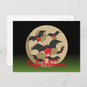 ケチャップイーターヴァンパイアこうもり |独自の文字の追加 ポストカード (正面/裏面)