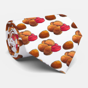 ケチャップジャンクフード付きチキンナゲットグルメ ネクタイ