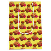 ケチャップジャンクフード付きチキンナゲットグルメ ミディアムペーパーバッグ (裏面)