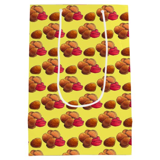 ケチャップジャンクフード付きチキンナゲットグルメ ミディアムペーパーバッグ (裏面)