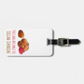 ケチャップジャンクフード付きチキンナゲットグルメ ラゲッジタグ (正面横)