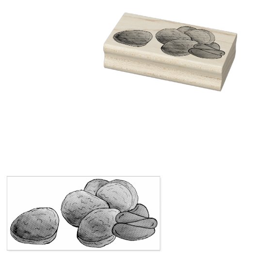 ケチャップジャンクフード付きチキンナゲットグルメ ラバースタンプ (押印)