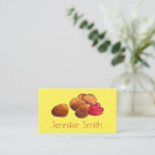 ケチャップジャンクフード付きチキンナゲットグルメ 名刺 (スタンド正面)