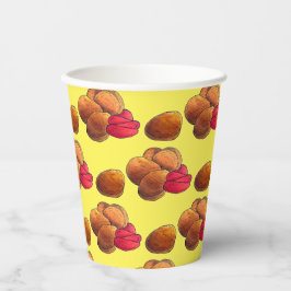 ケチャップジャンクフード付きチキンナゲットグルメ 紙コップ