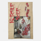 "ケチャップスープ" dishtowel キッチンタオル (縦)
