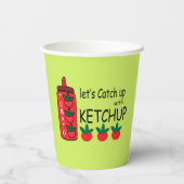 ケチャップパーティーに追いつこう 紙コップ (裏面)