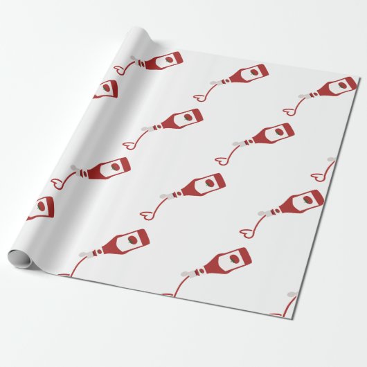 ケチャップボトル ラッピングペーパー (アンロールド)