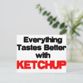 ケチャップ好き ポストカード (スタンド正面)