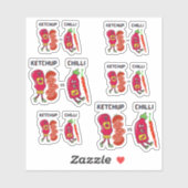ケチャップ対チリ シール (シート)