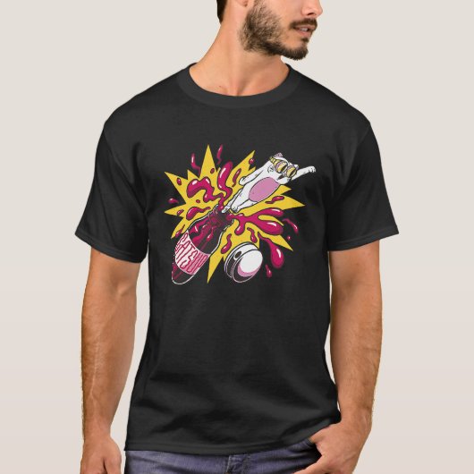 ケチャップ 猫 Tシャツ (正面)