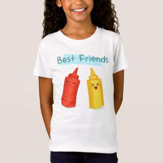 ケチャッ最高のプフレンド Tシャツ (正面)