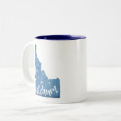 ケチャムアイダホ木目 ツートーンマグカップ (正面左)