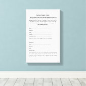 ケッシュ世界平和条約オンキャンバス キャンバスプリント (インサイチュ (ウッドフロア))