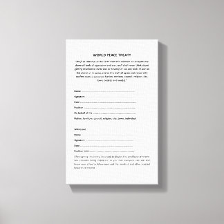 ケッシュ世界平和条約オンキャンバス キャンバスプリント