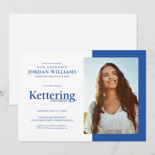 ケッタリング大学卒業式 案内状 (正面/裏面)