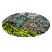 ケッビクトリアンウィッ絵を描クの水色の家 カッティングボード (角)