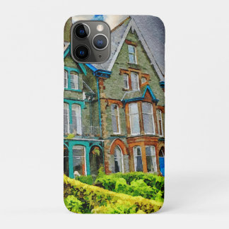 ケッビクトリアンウィッ絵を描クの水色の家 iPhone 11 PROケース