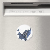 ケッ走プ付きバ飛んでいるットマン マグネット (インサイチュ (食洗機))