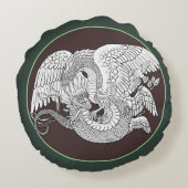 ケツァコアトル独自の色 ラウンドクッション (裏面)