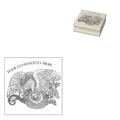 ケツァコアトル・ドラゴンラインアート ラバースタンプ (押印)