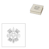 ケツァルコアトルアステカアート ラバースタンプ (押印)