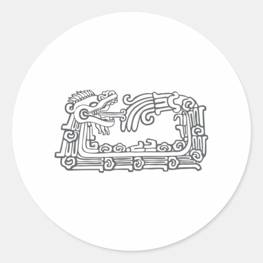 ケツァルコアトルデザイン ラウンドシール (正面)