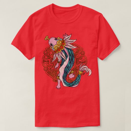 ケツァルコアトルAxolotl古代アステカヘビMayan I Tシャツ (デザイン正面)