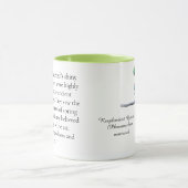 ケツァルスケッチバードイラストレーション水彩 マグカップ (中央)