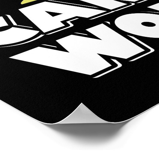 ケトおもしろいガールキュートケトダイエットアボカド ポスター (角)