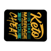 ケトおもしろいダイエット不正行為引用文 マグネット (横)