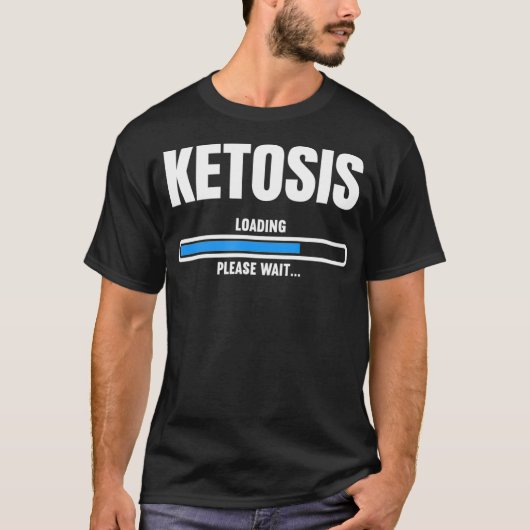 ケトおもしろいダイエット好きケトーシス荷重用ギフト Tシャツ (正面)