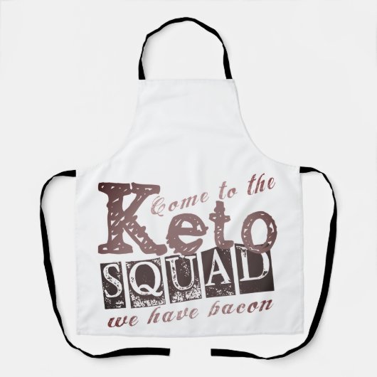 ケトおもしろいダイエット引用文 エプロン (正面)