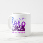 ケトおもしろいダイエット引用文 コーヒーマグカップ (正面左)