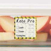 ケトのシールを計画するために一日2食事 ラベル (貼付)