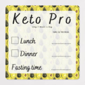ケトのシールを計画するために一日2食事 ラベル (デザイン1)