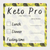ケトのシールを計画するために一日2食事 ラベル (デザイン2)