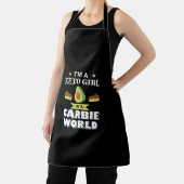 ケトガールかわいいアボカドオールオーバープリントエプロン エプロン (インサイチュ)