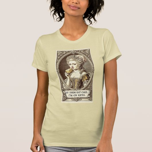 ケトジェニック中なのにケーキなんて贅沢を Tシャツ (正面)