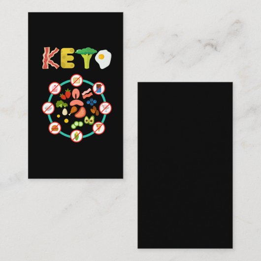 ケトダイエットライフスタイル減量栄養 名刺 (正面/裏面)