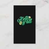 ケトダイエット低Carb高脂肪フィットネス栄養 名刺 (正面)