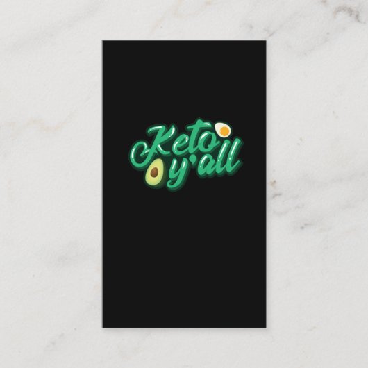 ケトダイエット低Carb高脂肪フィットネス栄養 名刺 (正面)