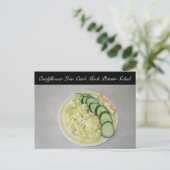 ケトポテトサラダ葉書 ポストカード (スタンド正面)