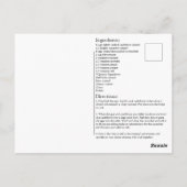 ケトポテトサラダ葉書 ポストカード (裏面)