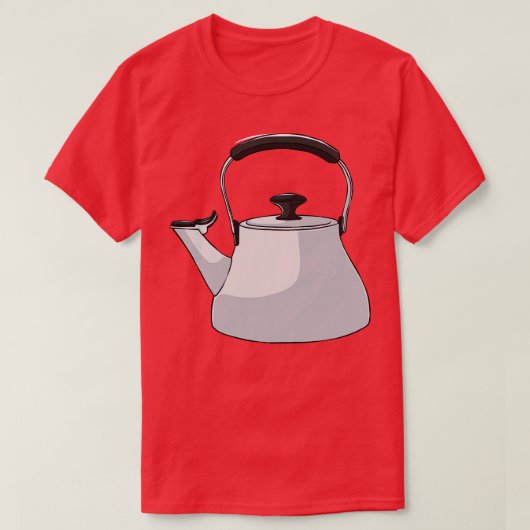 ケトルティーコーヒーカフェイン飲料 Tシャツ (デザイン正面)