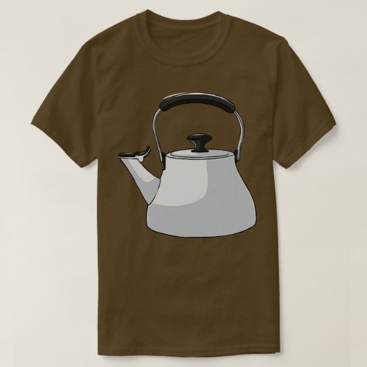 ケトルティーコーヒーカフェイン飲料 Tシャツ (デザイン正面)