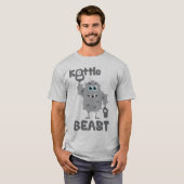 ケトルビースト(かわいいケトルベルの怪物) Tシャツ (正面フル)