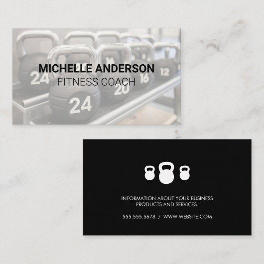 ケトルベルウェイト |ジム設備 名刺 (正面/裏面)