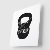 ケトルベルスインガー スクエア壁時計 (傾斜)