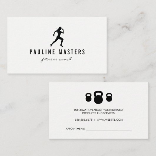 ケトルベルスプリンターフィットネスコーチアポイントメント 予約カード (正面/裏面)