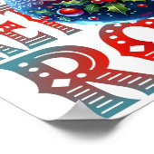 ケトルベルズロッククリスマスフィットネスホリデーデーおもしろい ポスター (角)